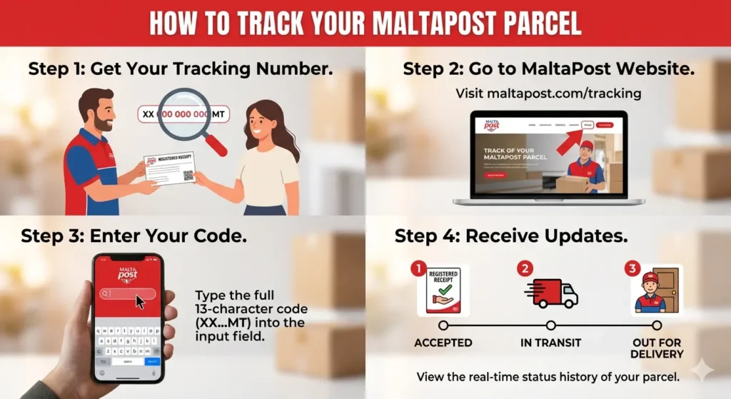 image for maltapost tracking process